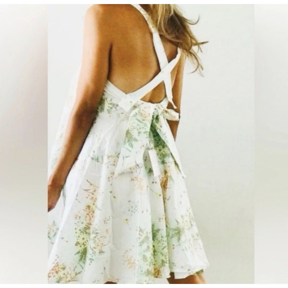 NWT Let The Sunshine In Printed Mini Dress in Light Combo Free People Medium - Picture 2 of 16